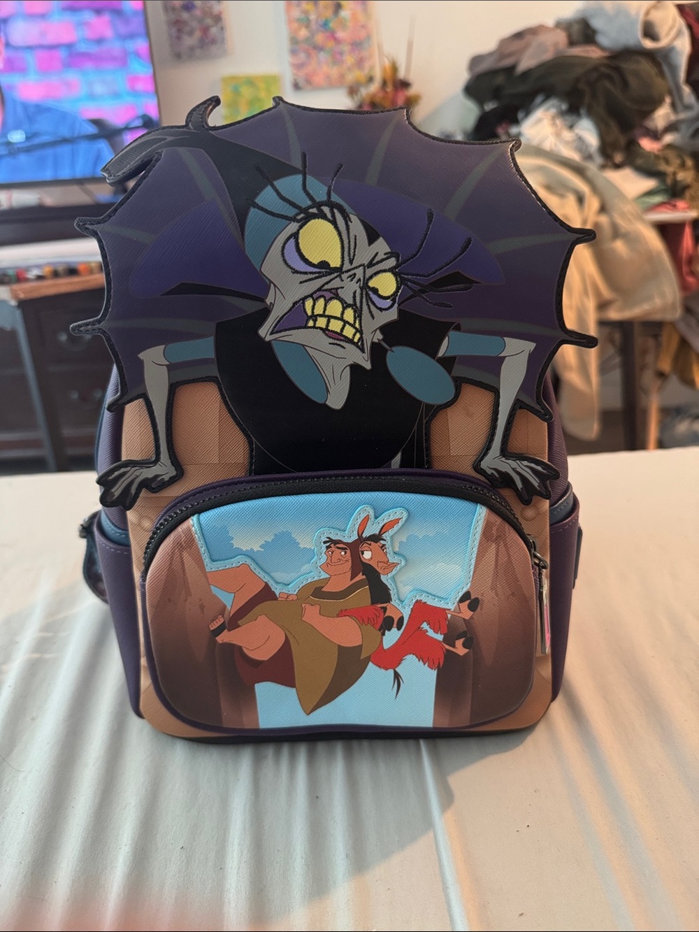 😈🦙 Disney Loungefly Emperor’s New Groove Yzma & Kronk Mini Backpack 🎒✨